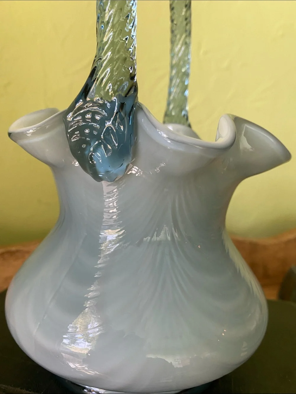 Fenton Art Glass Cased Overlay Basket
